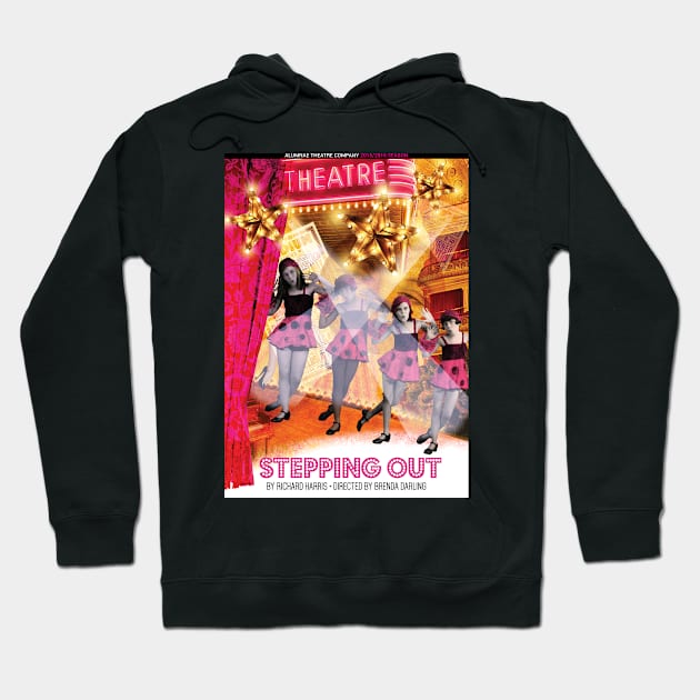 Tap Dancers, Gold Stars at the Cabaret Theatre Hoodie by GrayHareCards